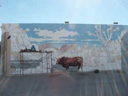 Incredible realistic Mural at Twentynine Palms