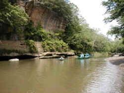 View of Blackhand sandstone cliff