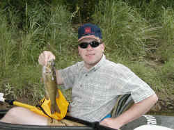 Michael Lapina with Smallmouth Bass